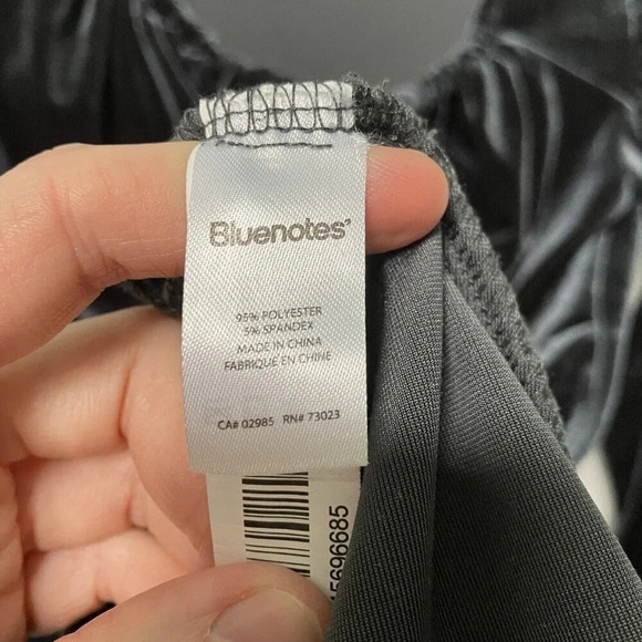 Bluenotes Blue Velour Velvet Mini Dress Goth Witchy  Boho Whimsigoth Medium - Picture 4 of 5